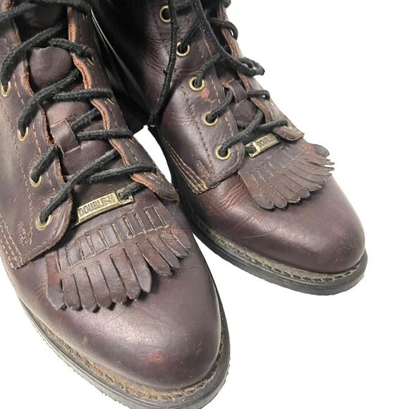 DOUBLE-H Vintage Women's 8" Lacer Briar Pitstop Leather Western Work Boo… - Picture 2 of 12